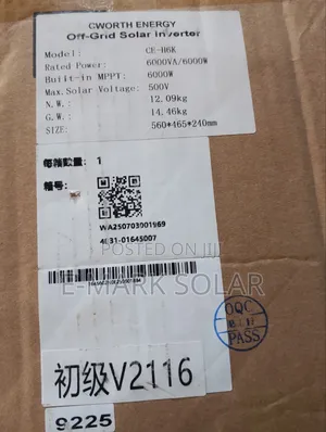 6kva 48v C-Worth Hybrid Inverter (Cw 6000 Es) A Reliable Mid-Range