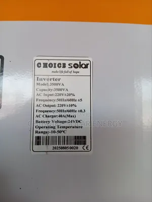 Cholce Solar Inverter 3.5kva/24v