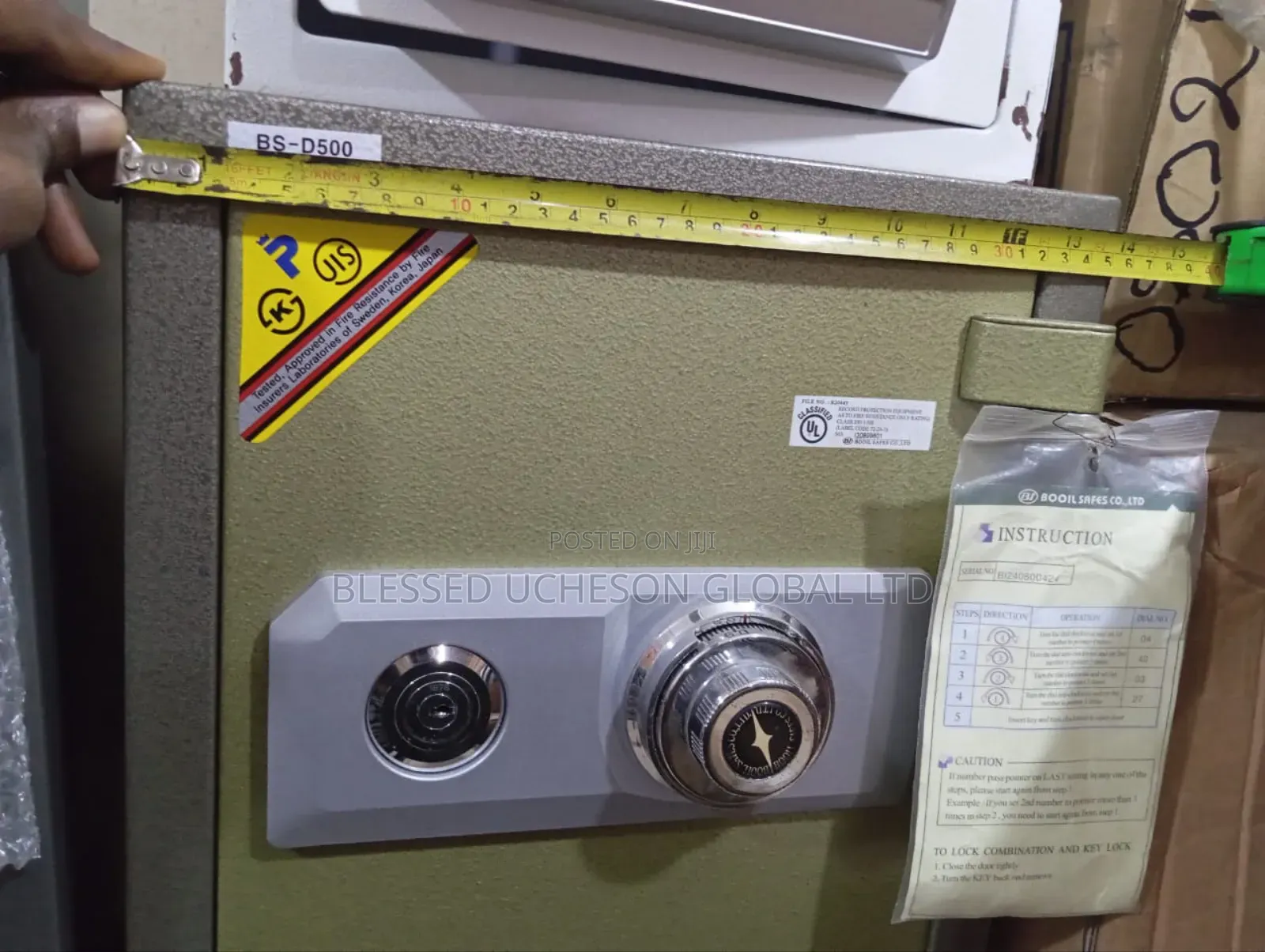 Analogue Fireproof Safe Model 500
