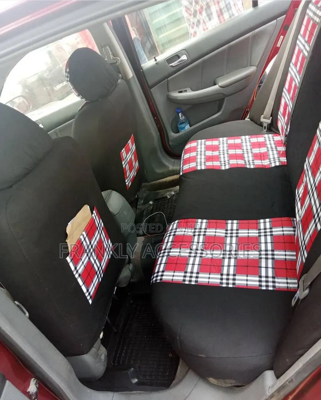Check Design Seat Cover