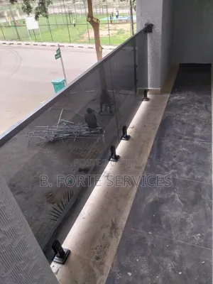 Balcony Glass Rail (Grey)