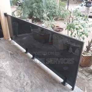 Balcony Glass Rail (Grey)