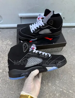 Nike Air Jordan 5 “Wolfe Grey” Unisex Sneakers — Premium Quality
