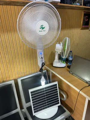 Solar Standing Fan 16inchs Remote Control