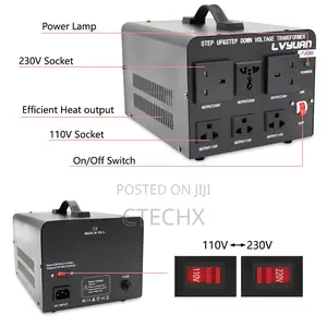 Cantonape 3000 Watt Transformers, 220v - 110v Step Up and Step Down