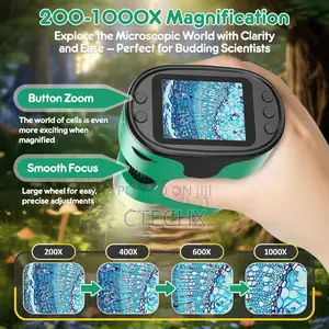 1000x Handheld Digital Microscope - 2.0" Screen, Rechargeable