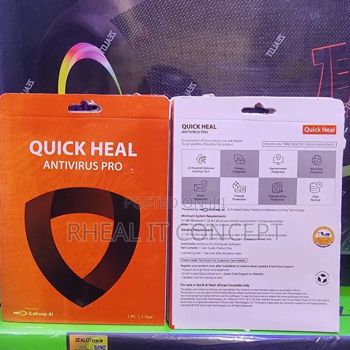 Quick Heal Anti-virus Key 1user