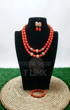 Brazilian Coral Beads Set