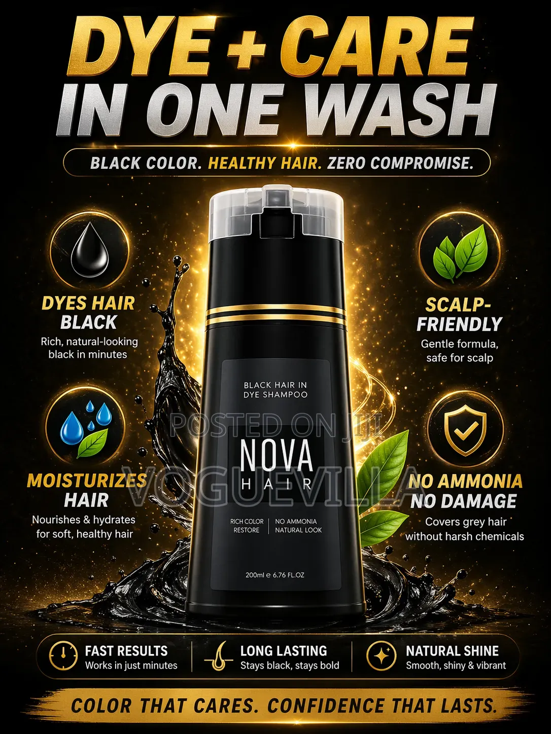 Original Nova Hair Dye Correct Hair Dye Shampoo