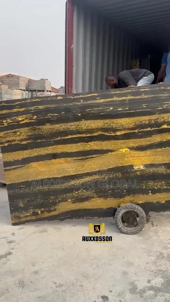 Black and Gold Quality Marble Slabs