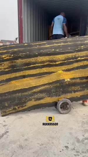 Black and Gold Quality Marble Slabs