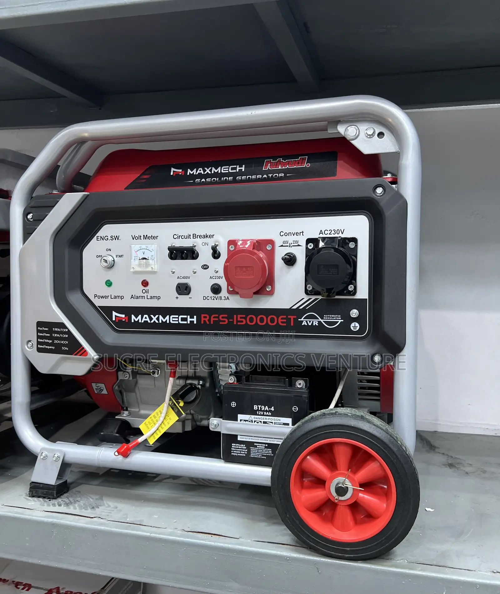 Maxmech 12/12.5kva Petrol Generator {3 Phase Generator} Copper Coil ||