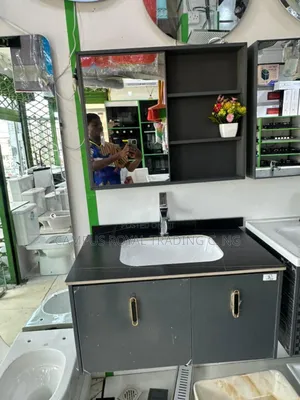 Luxury Kitchen Cabinet Basin With Mirror