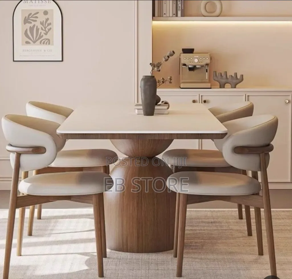 Nordic Minimalist Dining Table Set – Modern Elegance