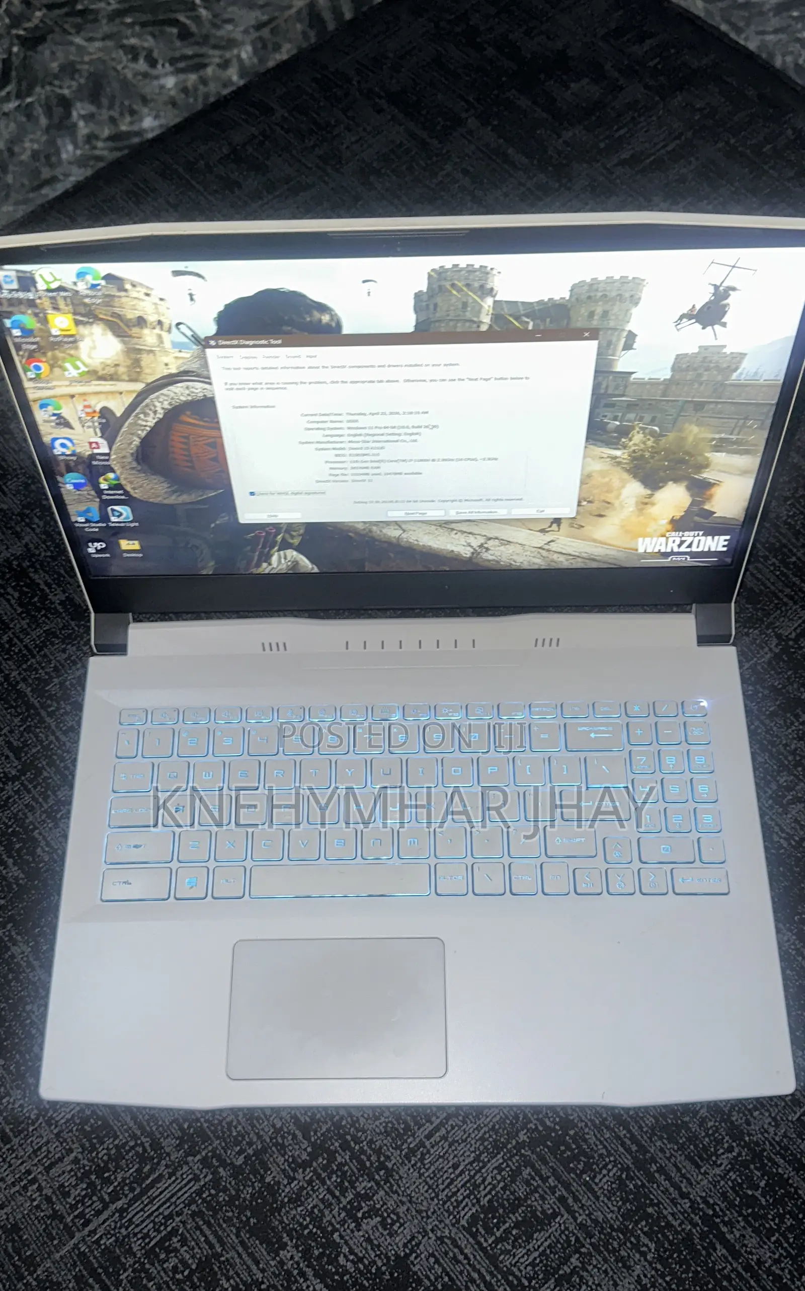 Laptop MSI MSI Sword 15 24GB Intel Core i7 SSD 500GB