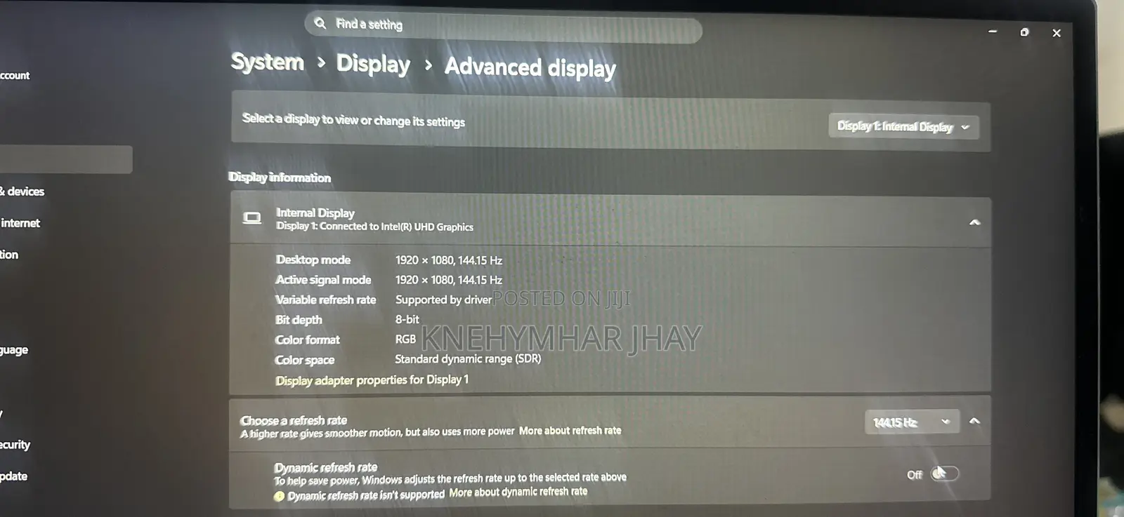 Laptop MSI MSI Sword 15 24GB Intel Core i7 SSD 500GB