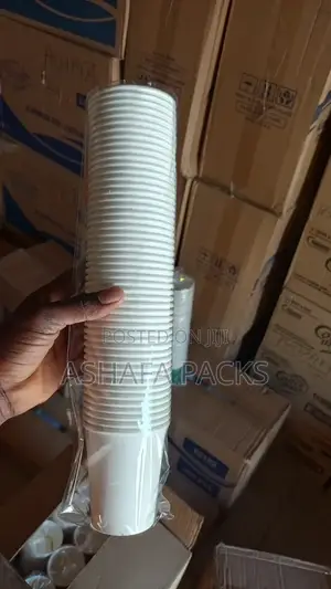 50pcs White Papar Cups (8 Oz)