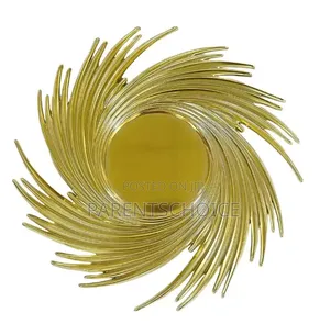 Plastic Decorative Spiral Wind Turbine Electroplated-Gold/Silver 50pcs