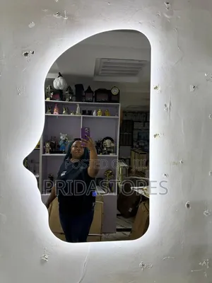 Amoeba-Shaped Led Mirror