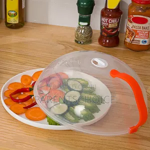 Transparent Microwave Cover With Rotatable Vent