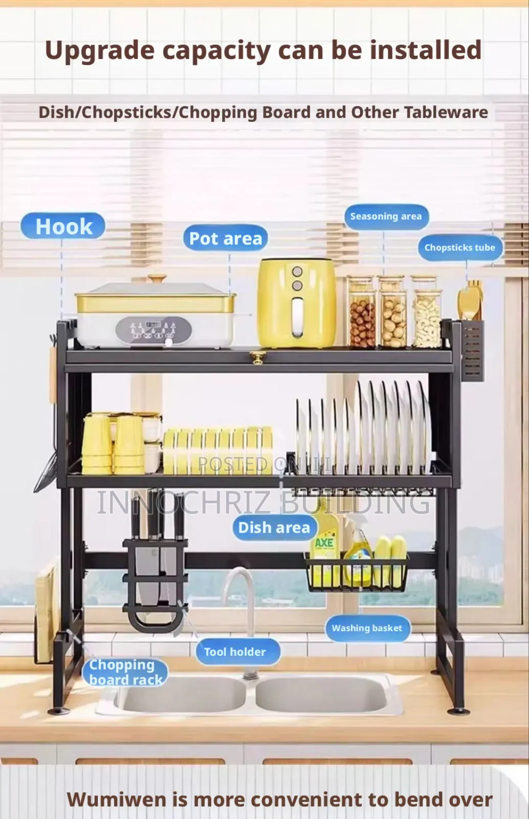 Multi Fictional Kitchen Rack