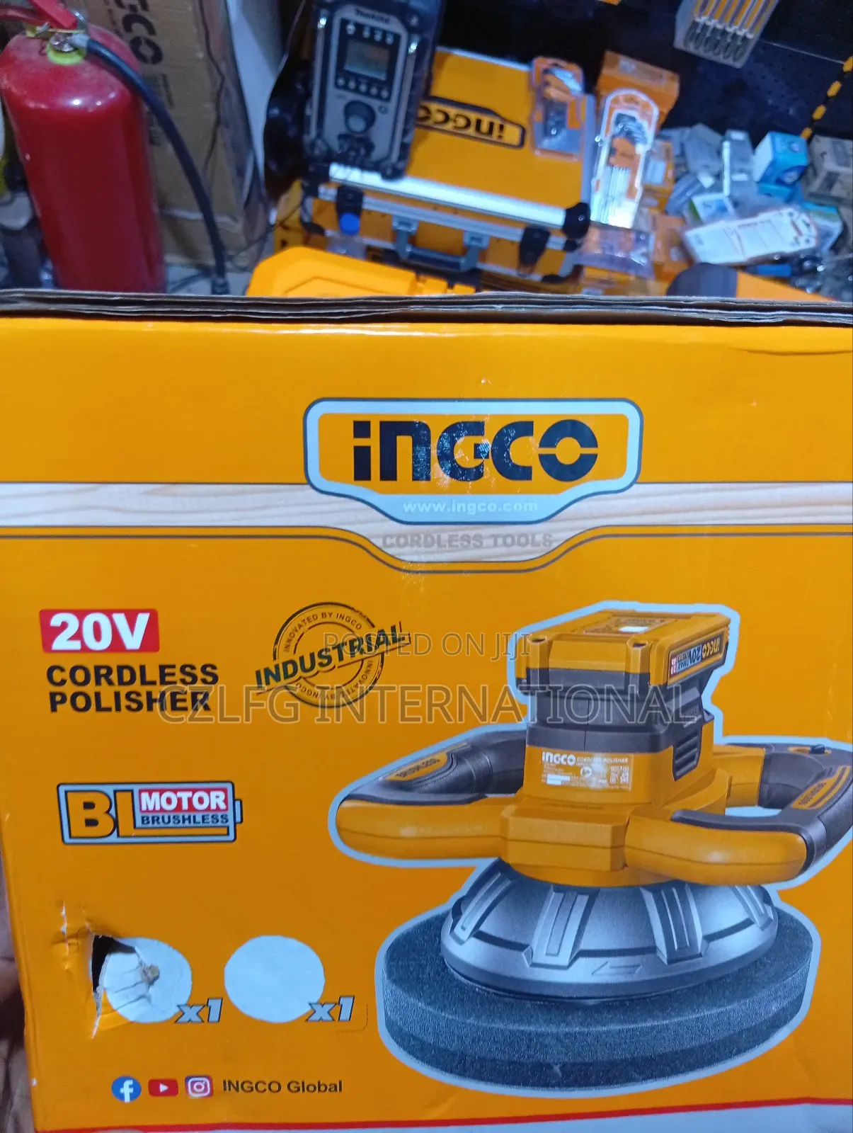 Ingco 20v Cordless Polisher 10"