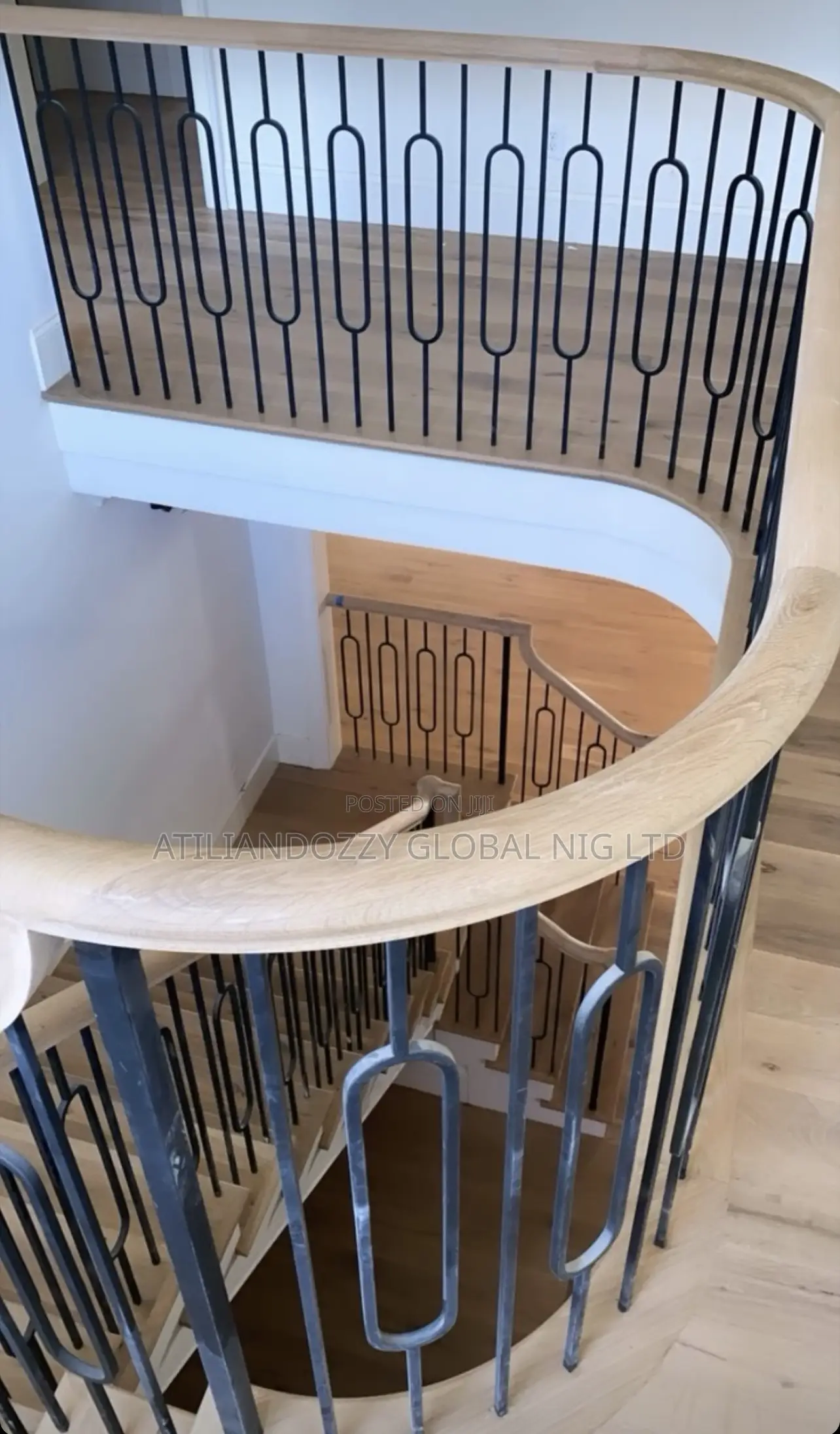 Wrought Iron With Wood Cupping