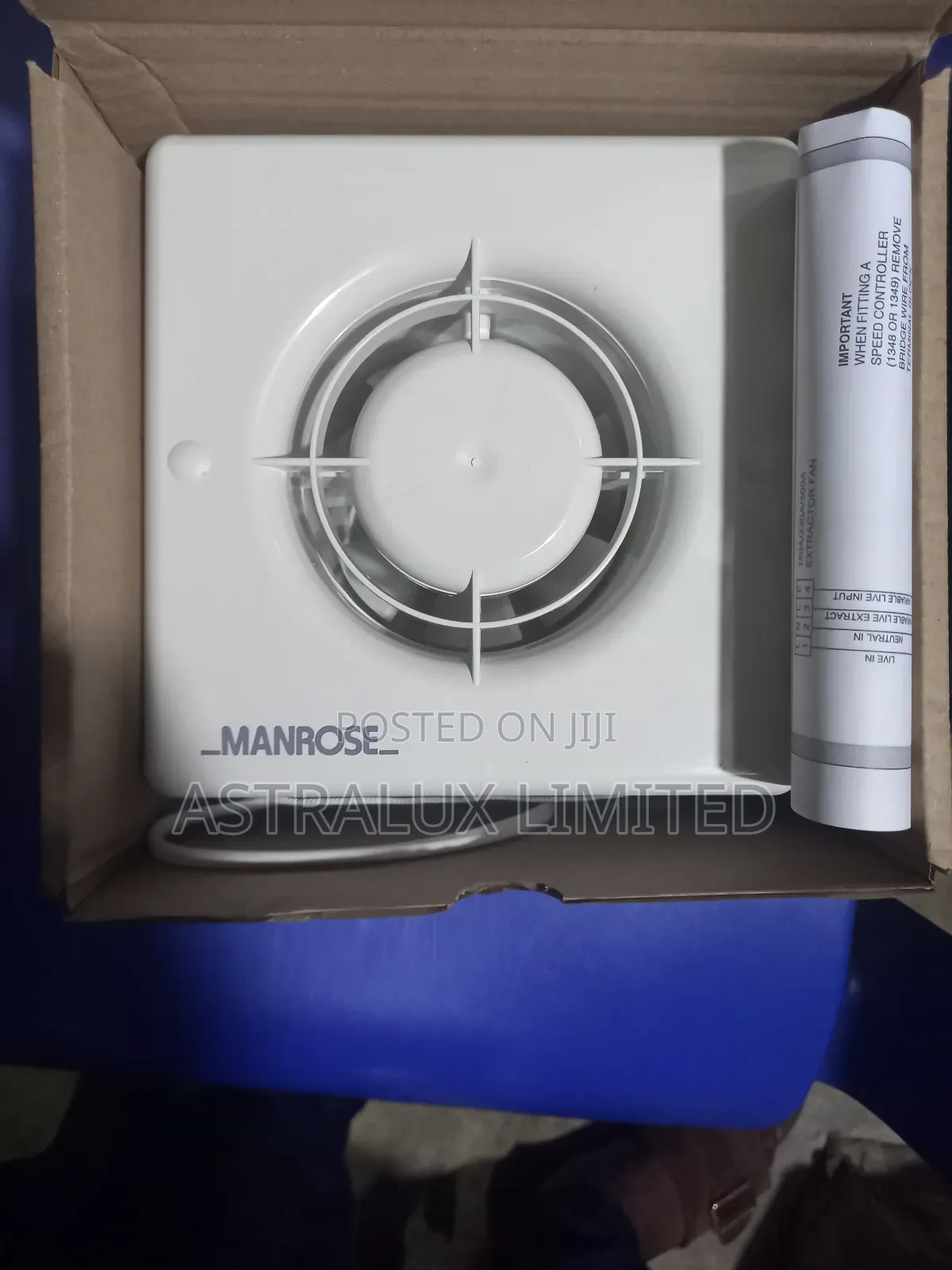 4inch Manrose Fan