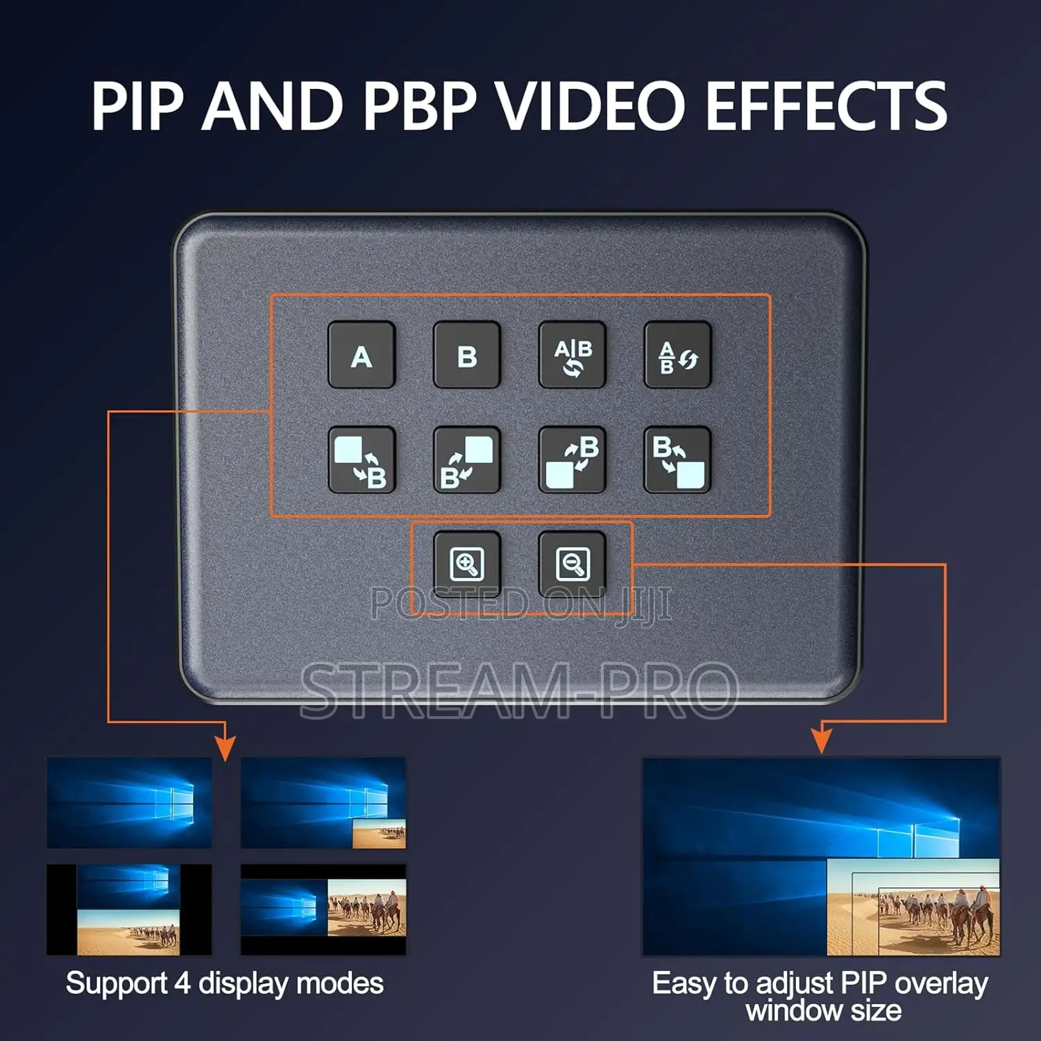 Video Switcher For Live Streaming, Dual Hdmi Input Capture
