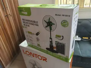 Iwin 18-Inch Standing Fan – Heavy Duty Rechargeable
