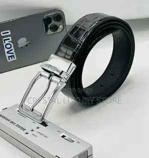 Lacoste Quality Luxury Men Genuine Leather Belt