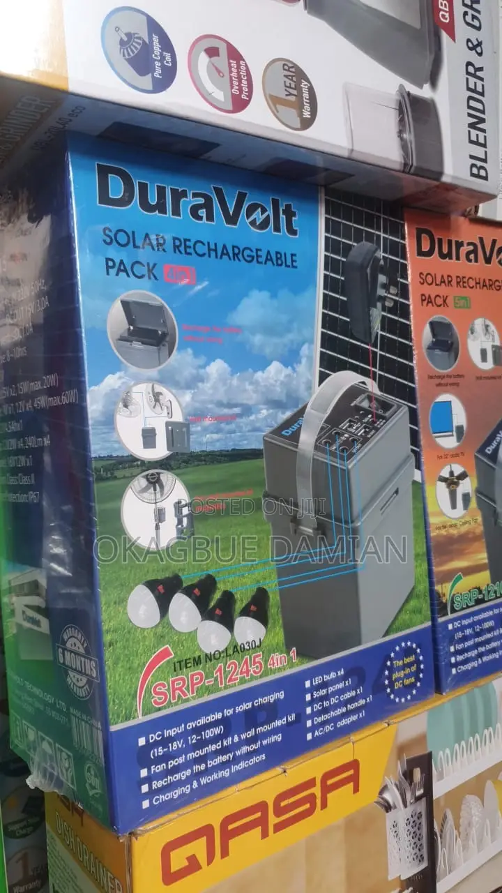 Duravolt Solar Rechargeable Pack