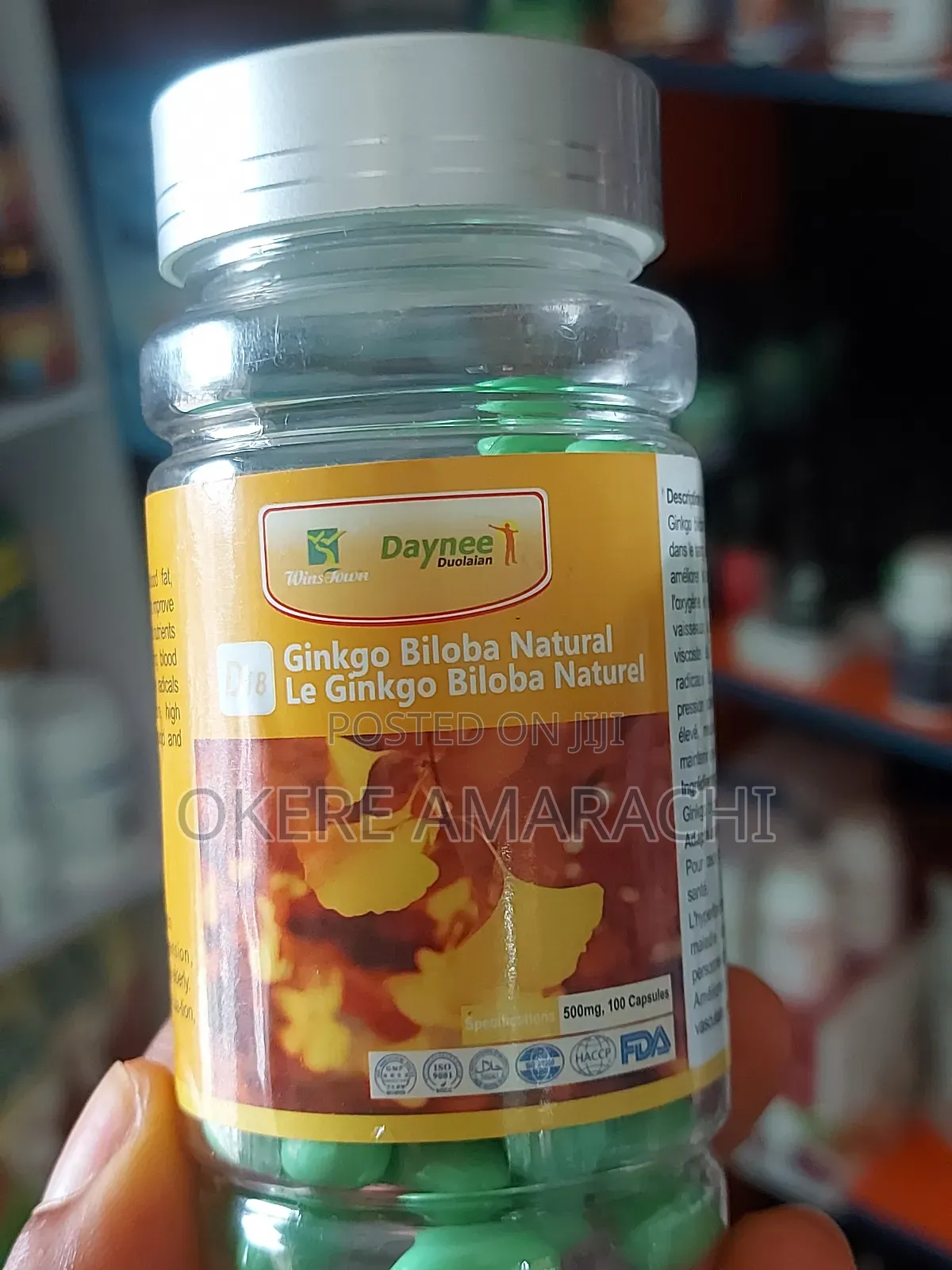 Gingko Biloba 800mg by 100 Capsules
