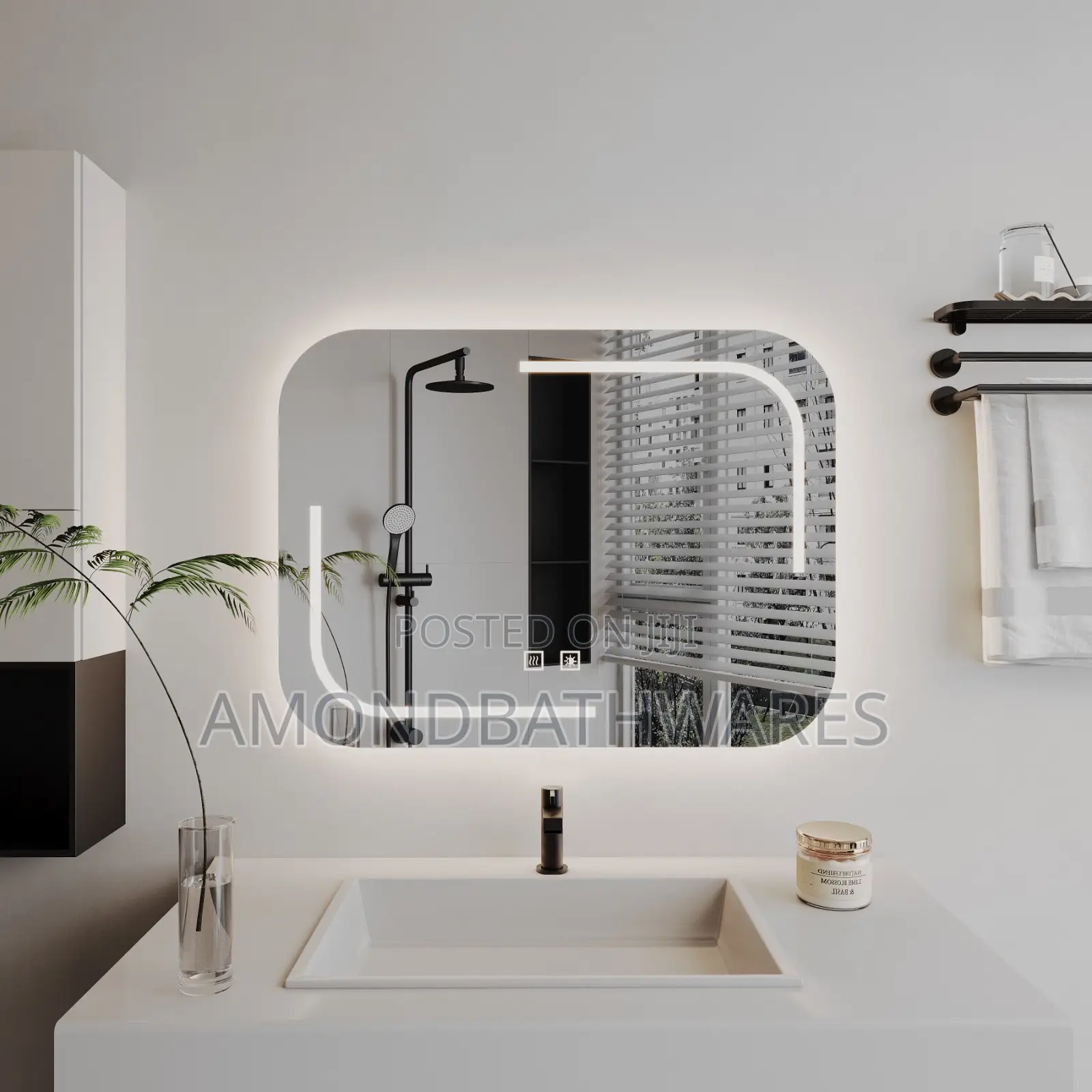 60 by 80cm Rectangular Mirror