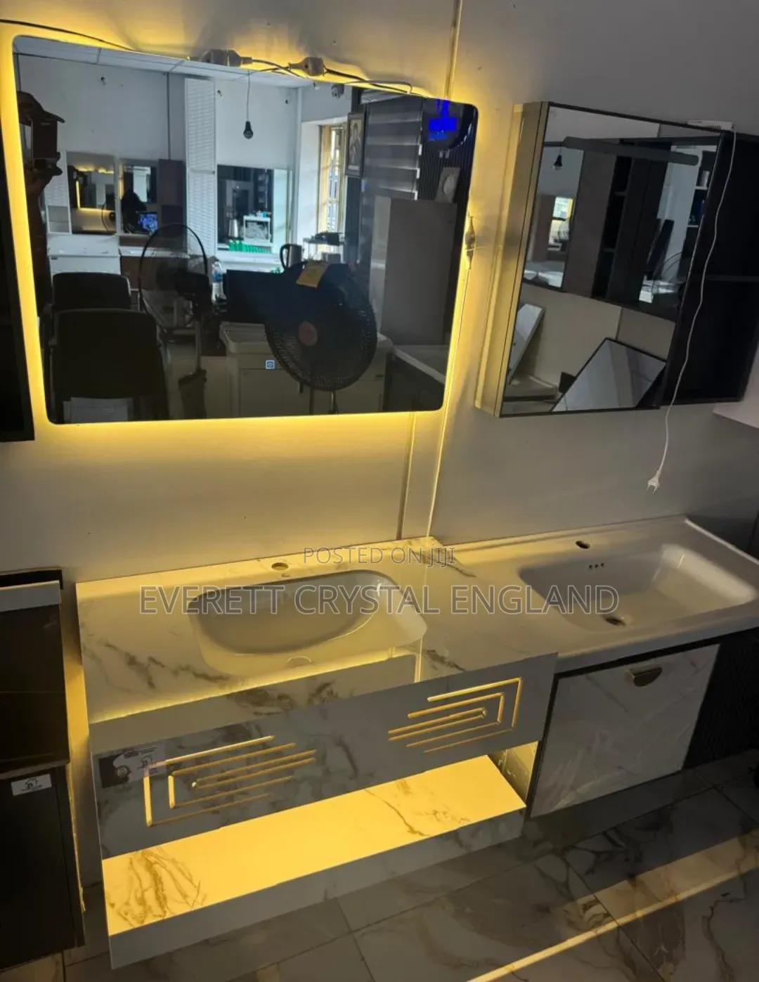 Led Marble Cabinet Basin