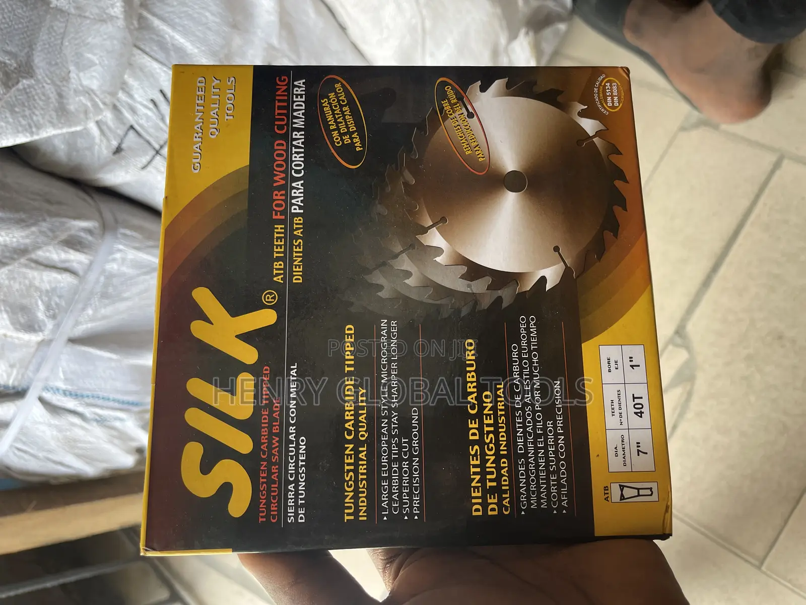 7” 40t Carbide Disc Circular Saw Blade
