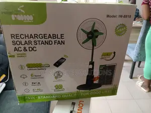 Iwin Standing Fan 18 Inch – Rechargeable Power
