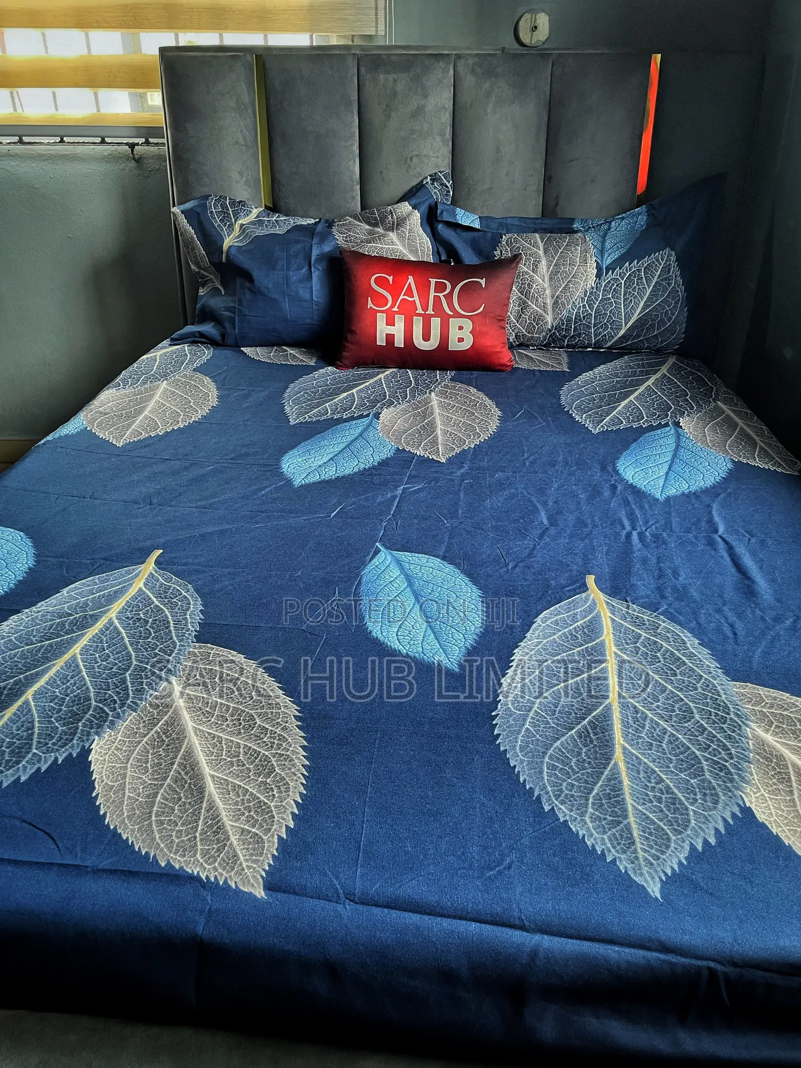 Blue Leaf Premium Bedsheet
