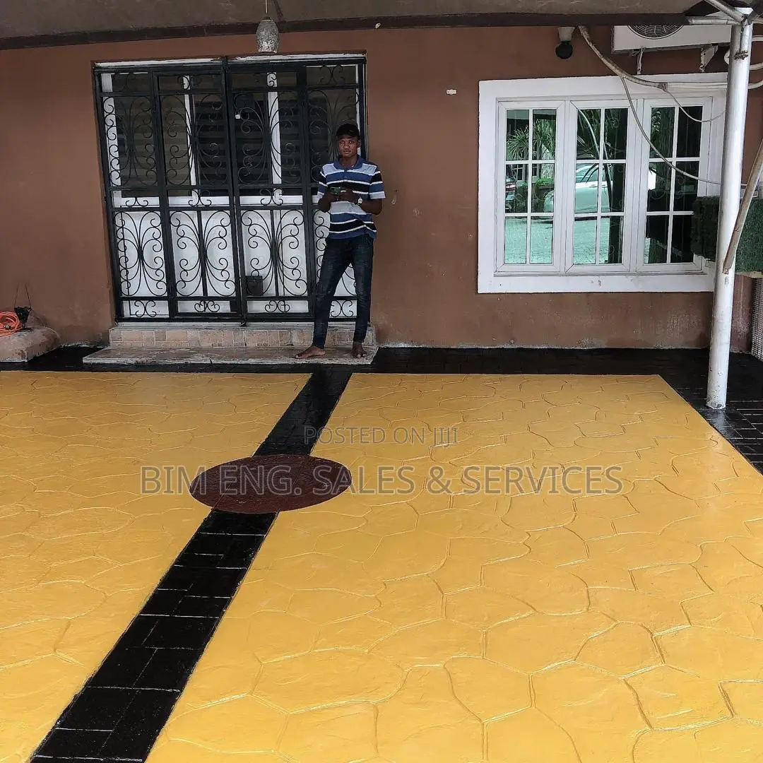 Yellow and Black Stamped