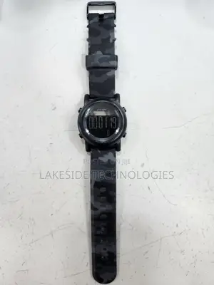 George Men's Gunmetal Case,Negative Display,Grey Camo Strap(Fmdoge030)