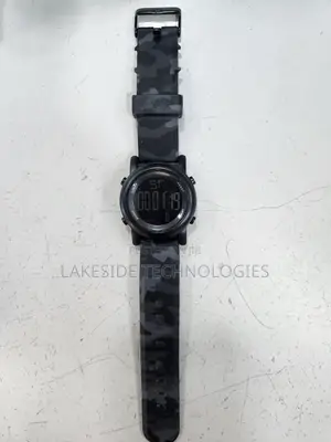 George Men's Gunmetal Case,Negative Display,Grey Camo Strap(Fmdoge030)