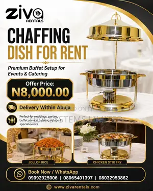 Gold Chaffing Dish for Rent