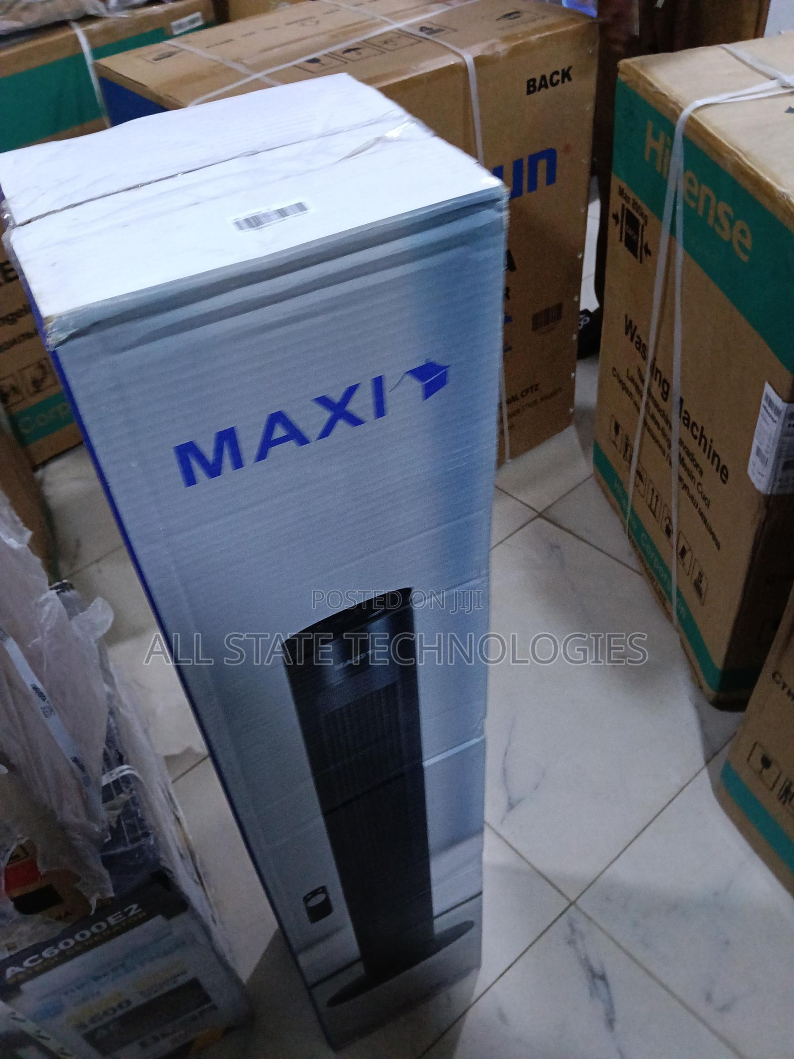 Maxi 40" Black Tower Fan – Smooth Oscillation, New