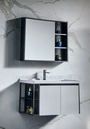 Vanity Cabinet With Sliding Mirrors