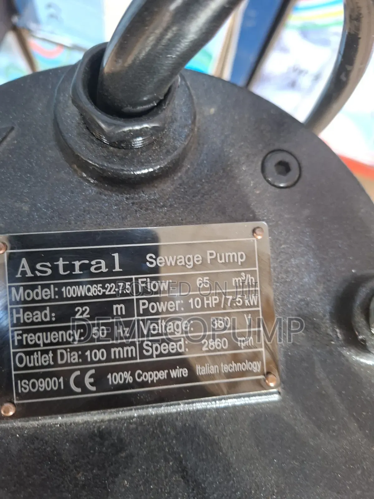 Sewage Pump Machine 7.5kw