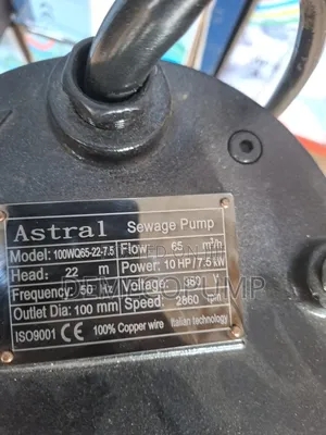 Sewage Pump Machine 7.5kw