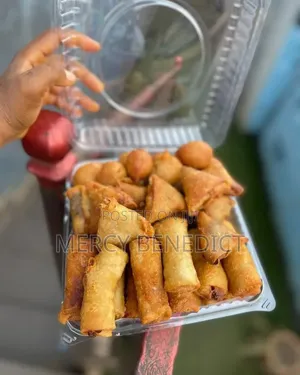 Samosa and Spring Rolls (Small Chops)