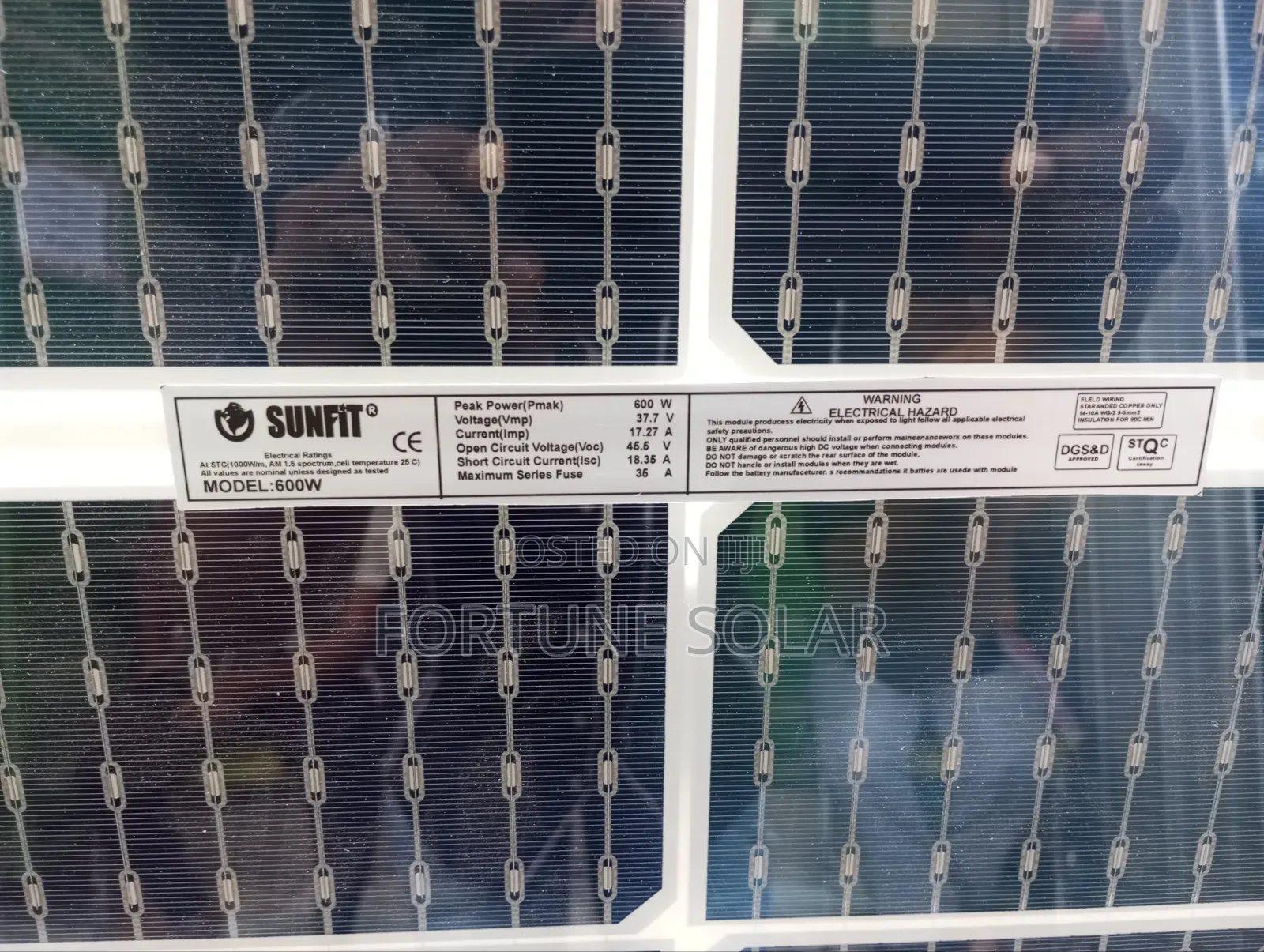 New 600w Solar Panel Bifacial 144 Cell 2 Phase