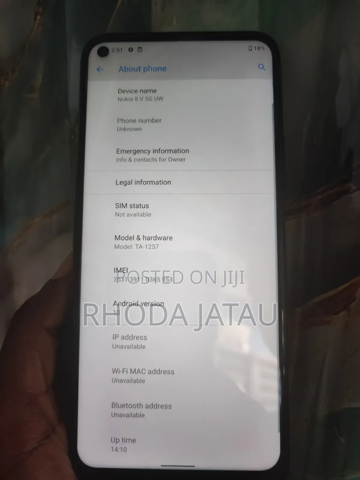 Nokia 8 V 5G UW 64 GB