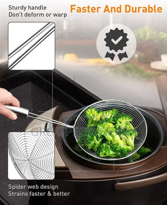 3 in 1 Deep Kitchen Frying Sieve